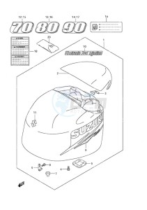 DF 70A drawing Engine Cover