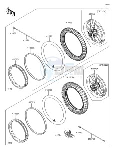 KX65 KX65AFF EU drawing Tires