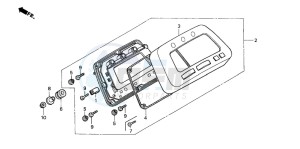 TRX350TE FOURTRAX ES drawing METER