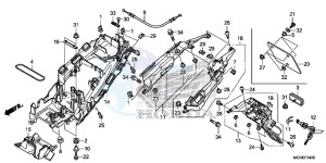 VFR1200XDE CrossTourer - VFR1200X Dual Clutch 2ED - (2ED) drawing REAR FENDER