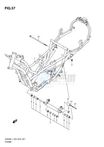 AN400 (E03) Burgman drawing FRAME (AN400L1 E3)