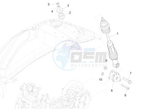 PRIMAVERA 150 4T 3V IGET ABS-NOABS E2-E3-E4 (APAC) drawing Rear suspension - Shock absorber/s