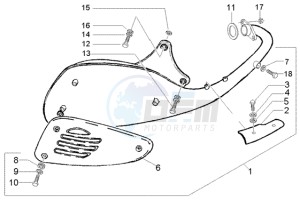 Liberty 125 Leader RST ptt(F) France drawing Catalytic silencer