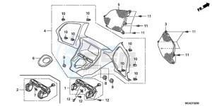 GL18009 BR / AB - (BR / AB) drawing METER PANEL