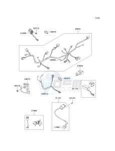 KSF 50 B [KFX50] (B7F-B9S) B9S drawing CHASSIS ELECTRICAL EQUIPMENT