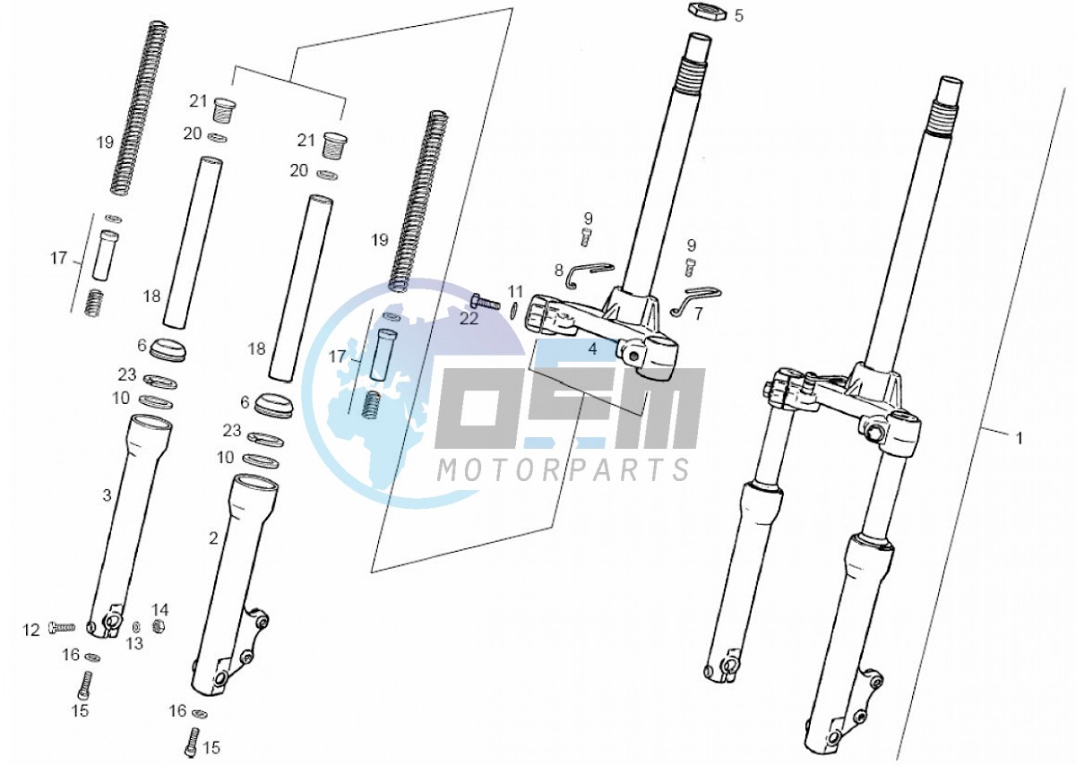 Front fork (Positions)