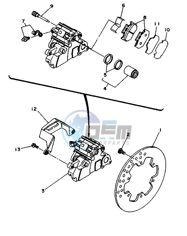 REAR BRAKE CALIPER