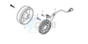 TRX420FM FOURTRAX drawing GENERATOR