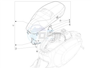 PRIMAVERA 50 4T 3V 25 KMH NOABS E4 25 kmh (EMEA) drawing Saddle/seats