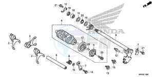 CBR1000SAG CBR1000 ED drawing GEARSHIFT DRUM