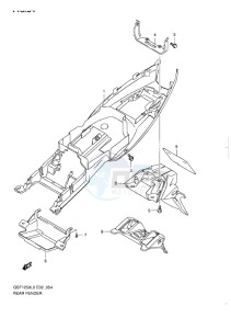 GSF-1250 BANDIT EU drawing REAR FENDER