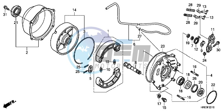 REAR BRAKE PANEL