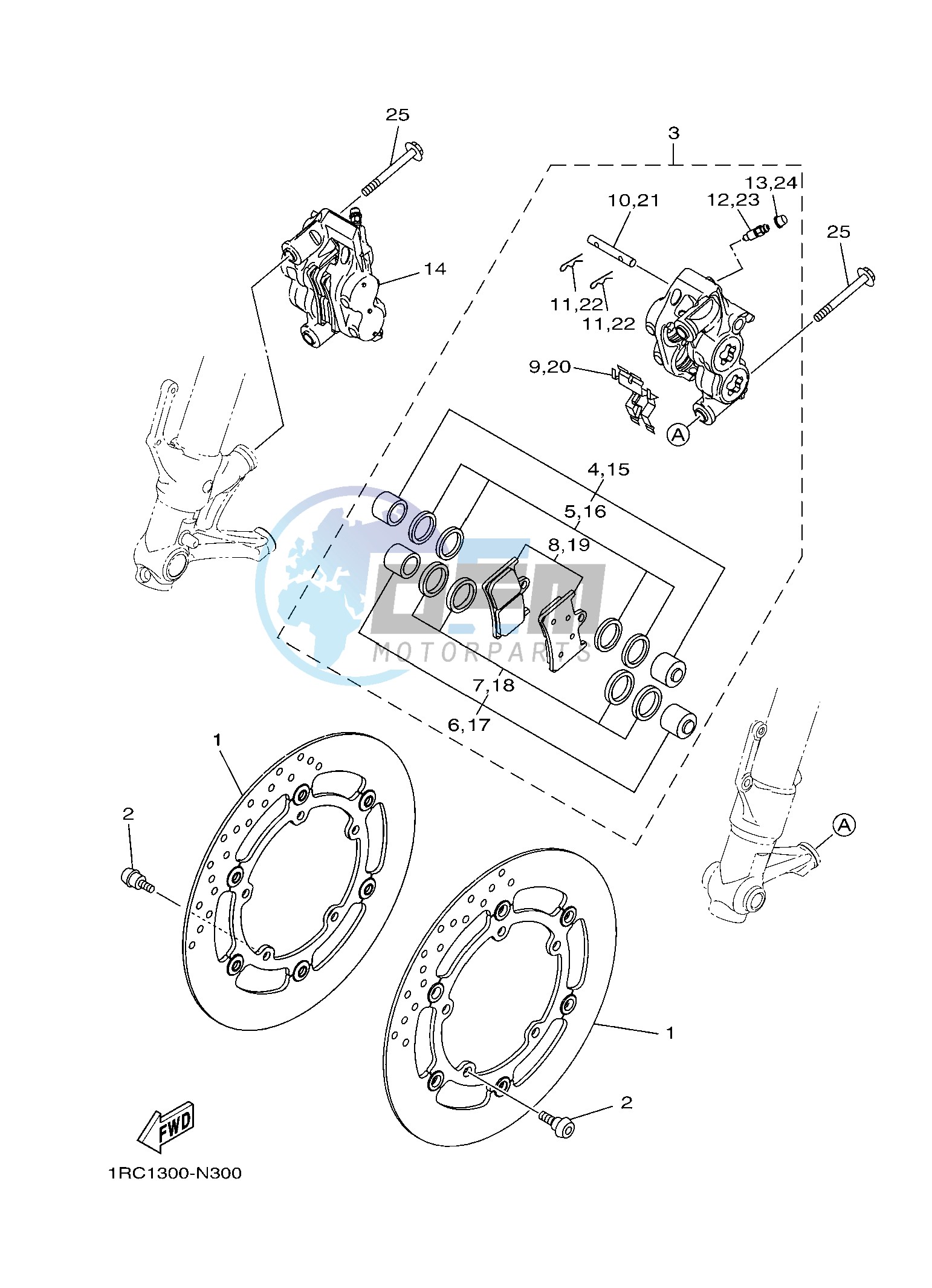 FRONT BRAKE CALIPER