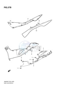 AN400Z ABS BURGMAN EU-UK drawing SIDE LEG SHIELD