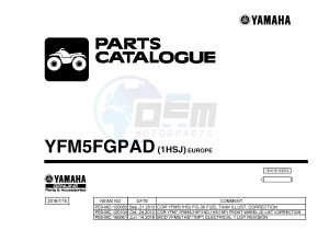 YFM550FWAD YFM5FGPAD GRIZZLY 550 EPS (1HSJ) drawing .1-Front-Page