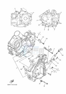 YFM700FWB KODIAK 700 (B6KN) drawing CRANKCASE