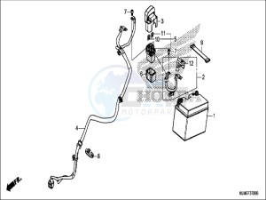 CMX500AH UK - (E) drawing REAR FENDER