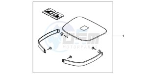 XL1000VA VARADERO drawing TOP BOX PANEL KIT