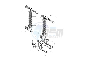 X9 EVOLUTION 125 drawing Rear Damper