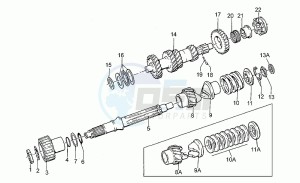 California 1100 drawing Gear box