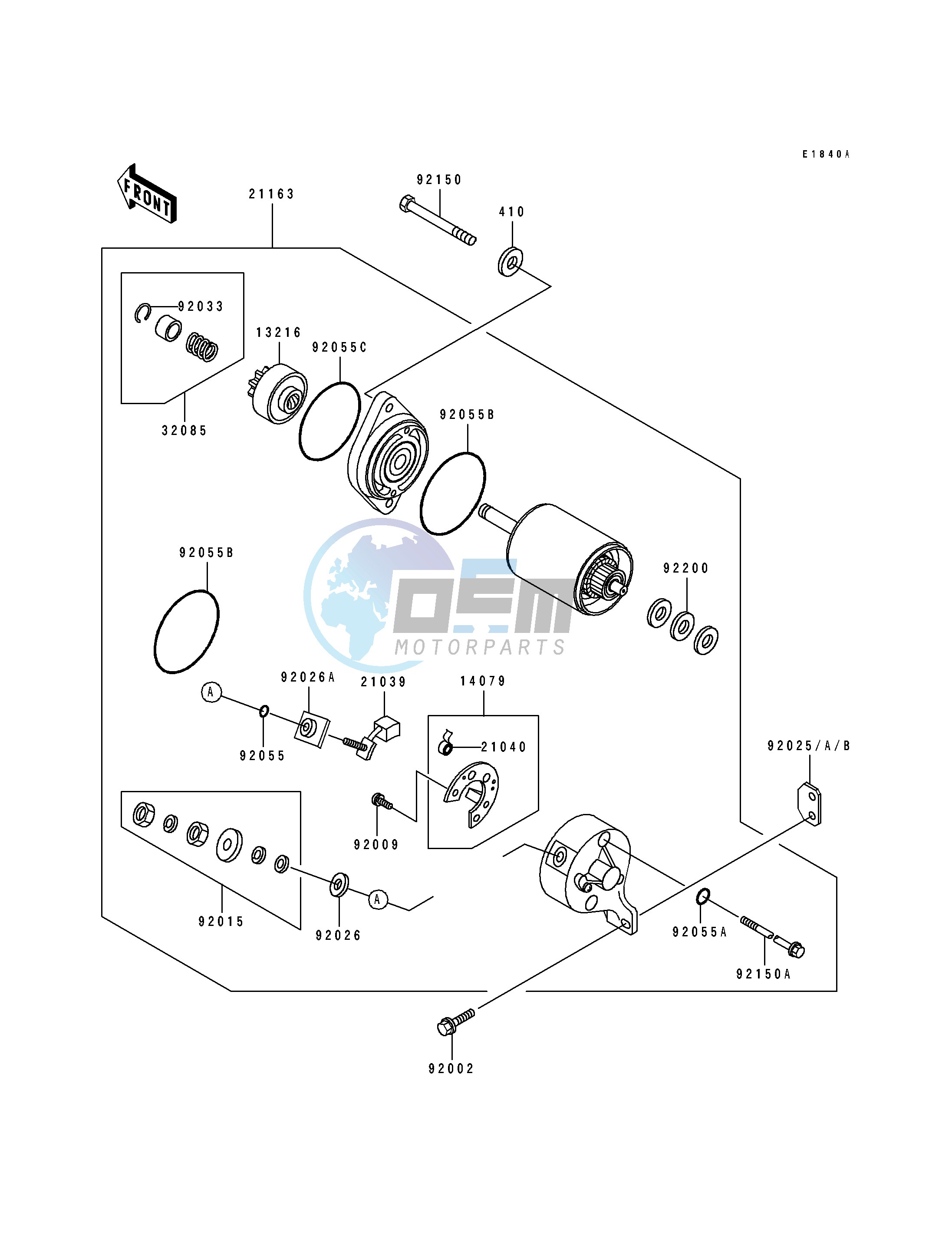 STARTER MOTOR-- TC440B-054871&NAMI.- -