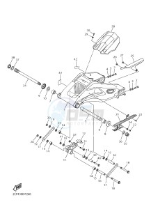 YZF-R1 998 R1 (2CRC 2CRD) drawing REAR ARM