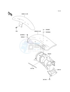 EN 500 C [VULCAN 500 LTD] (C6F-C9F) C6F drawing FENDERS