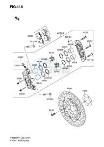 VZ1600 (E2) drawing FRONT BRAKE(K5)