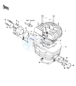 F11 M 250 drawing CYLINDER HEAD_CYLINDER -- 73 F11M- -