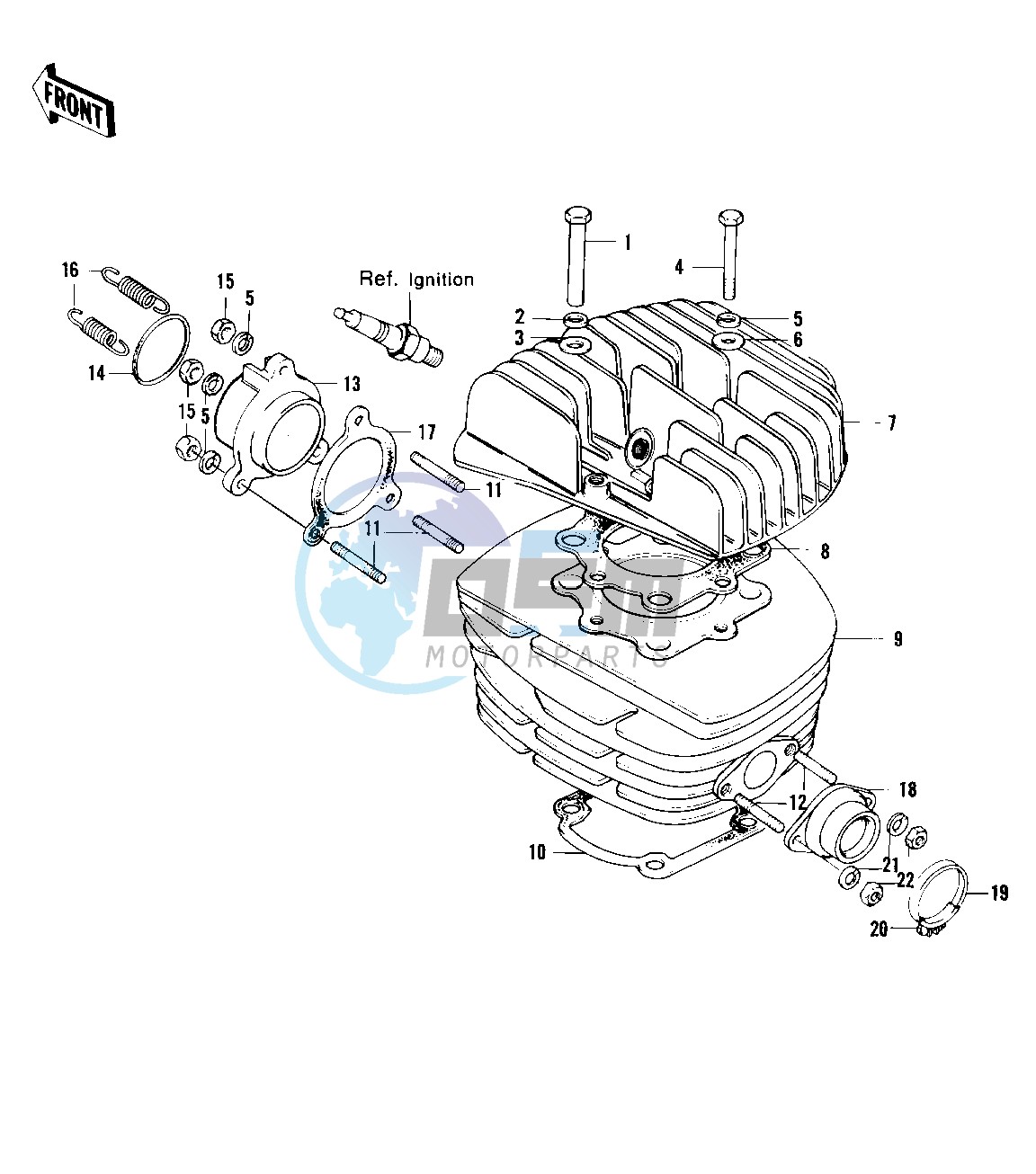 CYLINDER HEAD_CYLINDER -- 73 F11M- -