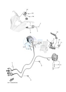 XP530E XP530E-A TMAX ABS (BV12) drawing HANDLE SWITCH & LEVER