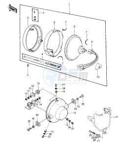 KE 125 A [KE125] (A7-A8) [KE125] drawing HEADLIGHT -- 80-81 A7_A8- -