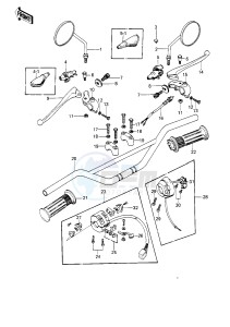 KE 250 B (B1-B3) drawing HANDLEBAR