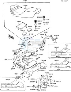 ZX 900 A [NINJA] (A1-A2) NINJA 900 drawing SEAT_SEAT COVER -- ZX900-A2- -