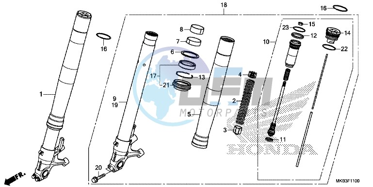 FRONT FORK (CBR1000RR/ RA)