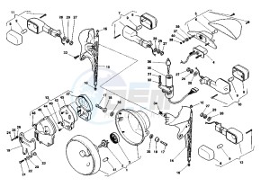 V RAPTOR 650 drawing HEADLAMPS-BLINKERS RAPTOR