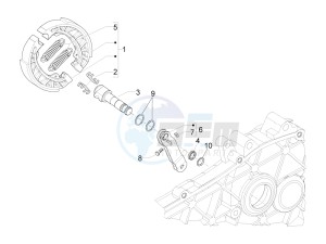 LIBERTY 50 CORPORATE NO ABS E4 (EMEA) drawing Rear brake - Brake jaw