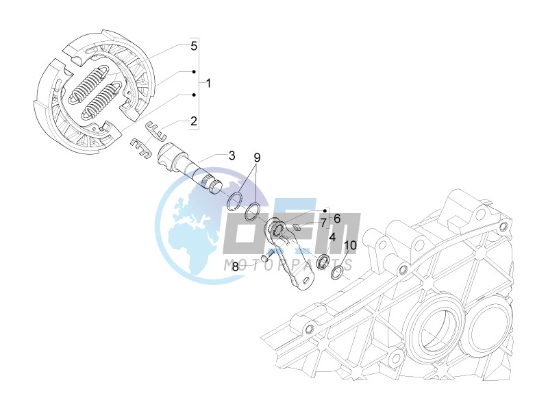 Rear brake - Brake jaw