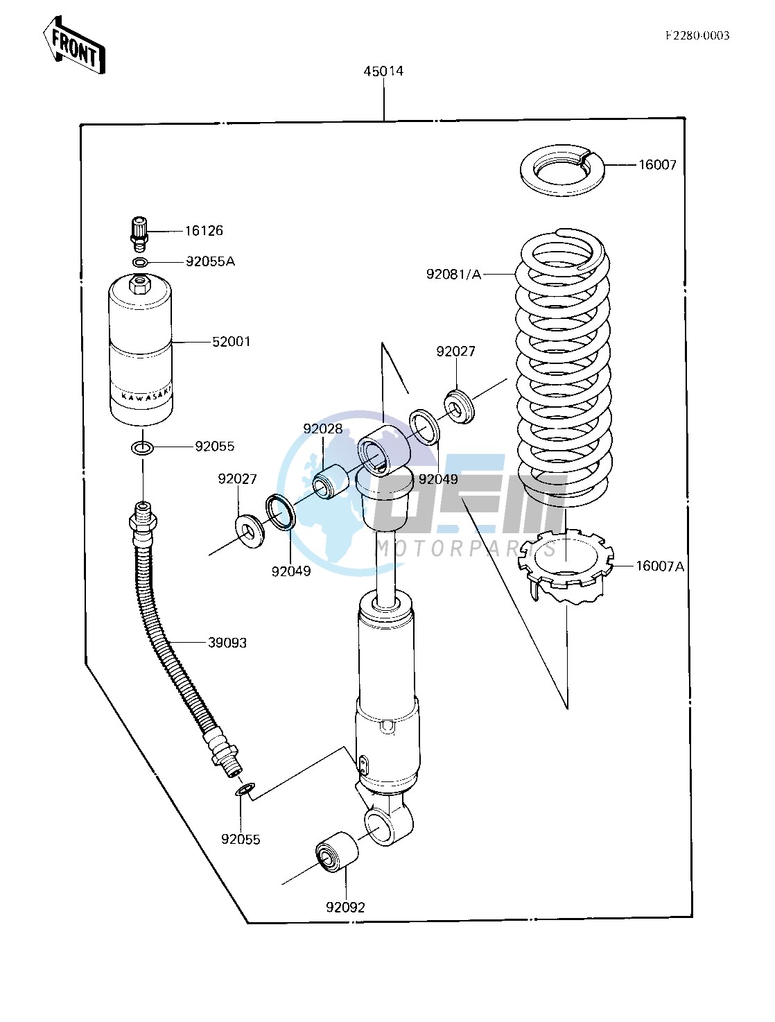 SHOCK ABSORBER -- F_NO.007284-- -