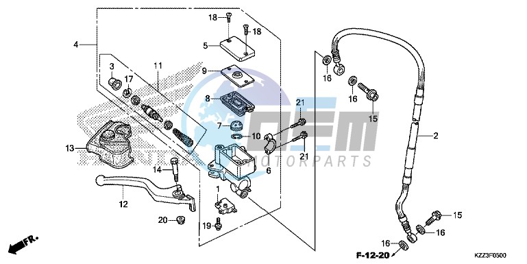 FRONT BRAKE MASTER CYLINDER