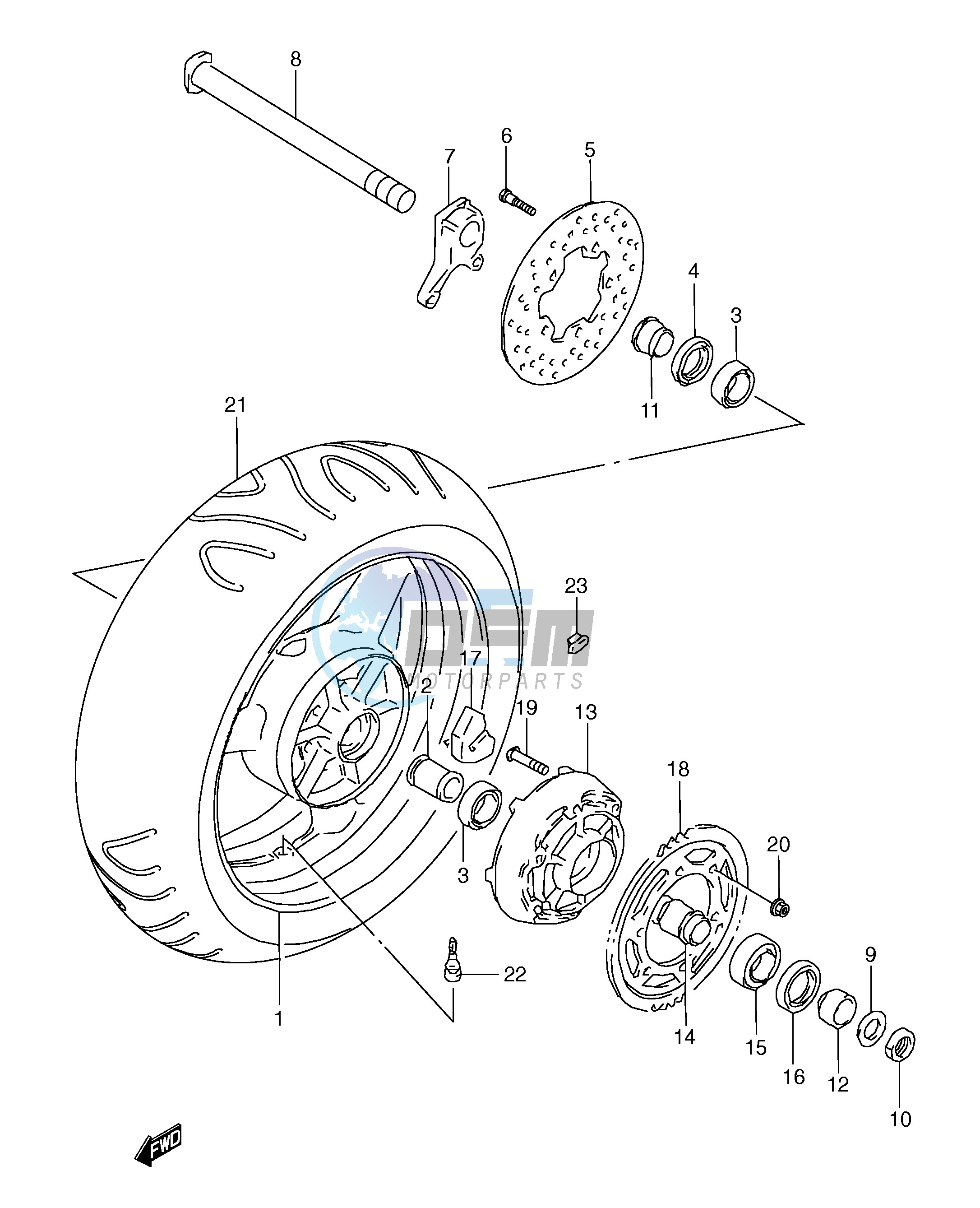 REAR WHEEL (MODEL Y)