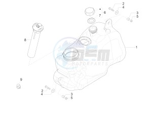 MP3 500 LT E4 Sport - Business (EMEA) drawing Fuel tank