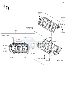 JET SKI STX-15F JT1500AHF EU drawing Crankcase