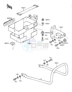 KZ 250 D [CSR] (D2) [CSR] drawing BATTERY CASE -- 81 D2- -