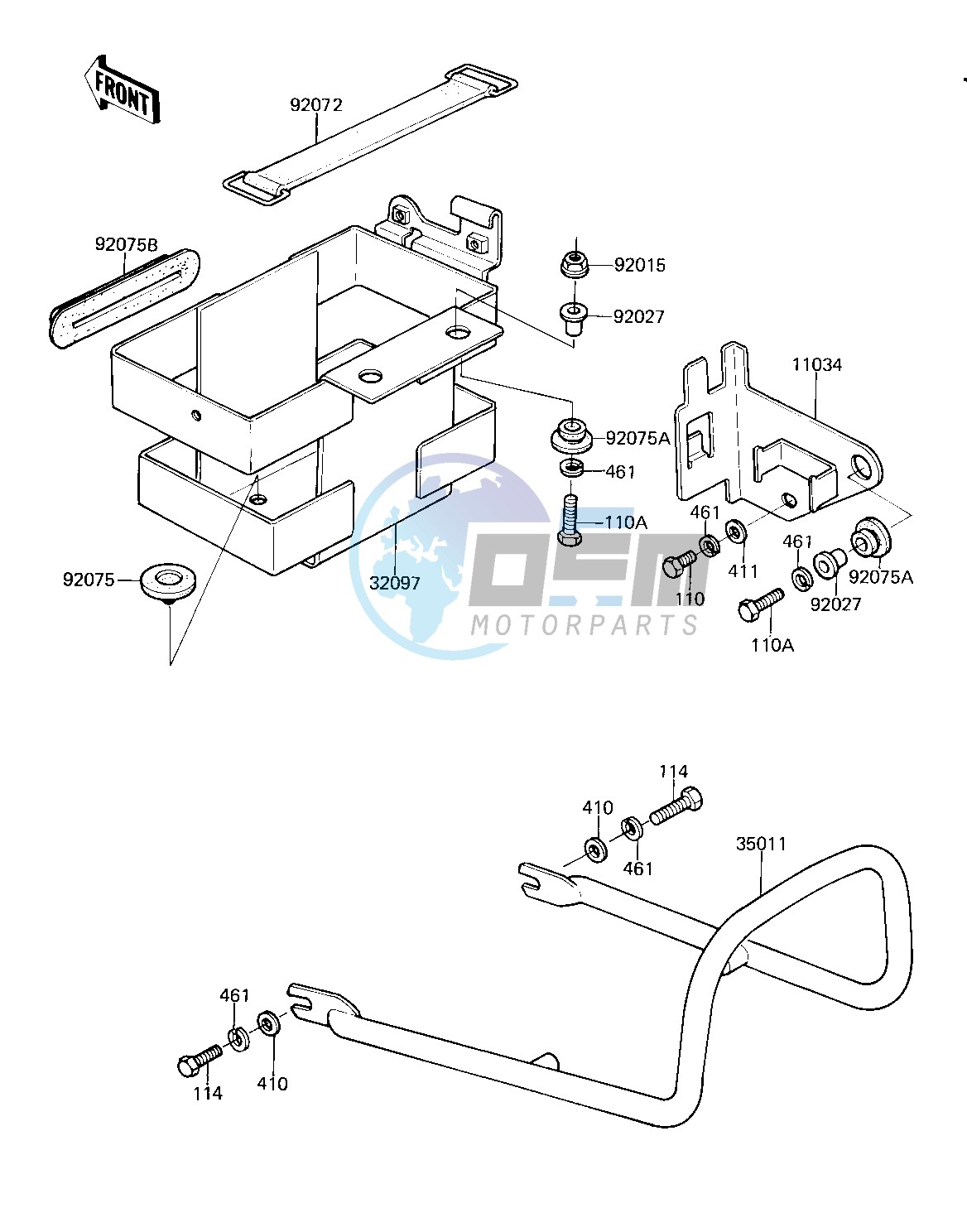 BATTERY CASE -- 81 D2- -