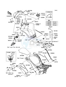 Z1000 ABS ZR1000EDFA FR XX (EU ME A(FRICA) drawing Fuel Tank