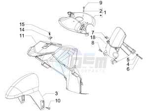 NRG 50 power DT serie speciale drawing Wheel housing - Mudguard