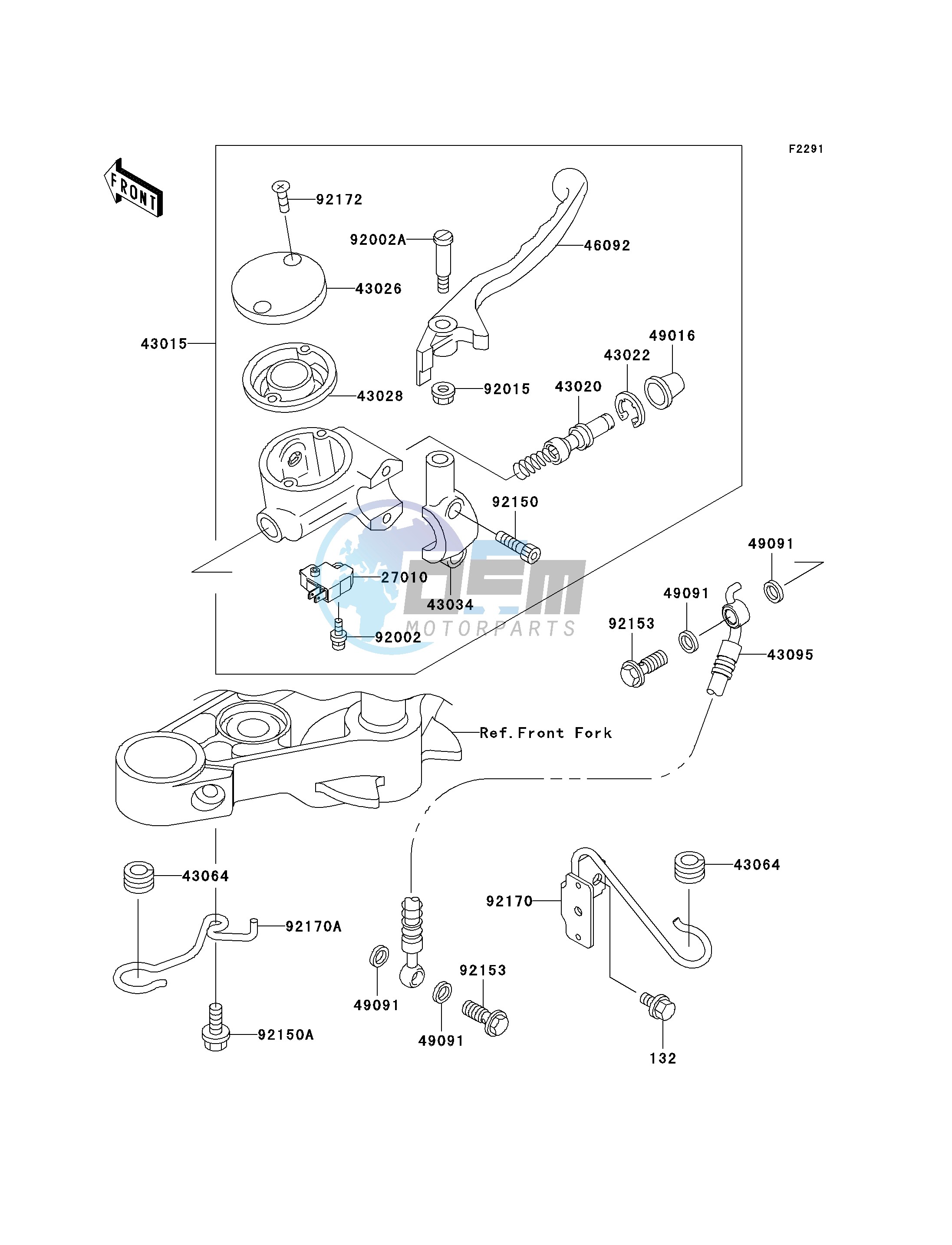 FRONT MASTER CYLINDER