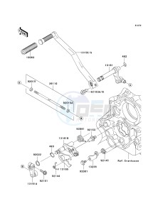 VN 1600 B [VULCAN 1600 MEAN STREAK] (B6F-B8FA) B8F drawing GEAR CHANGE MECHANISM