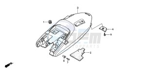 FX650 drawing REAR FENDER (2)